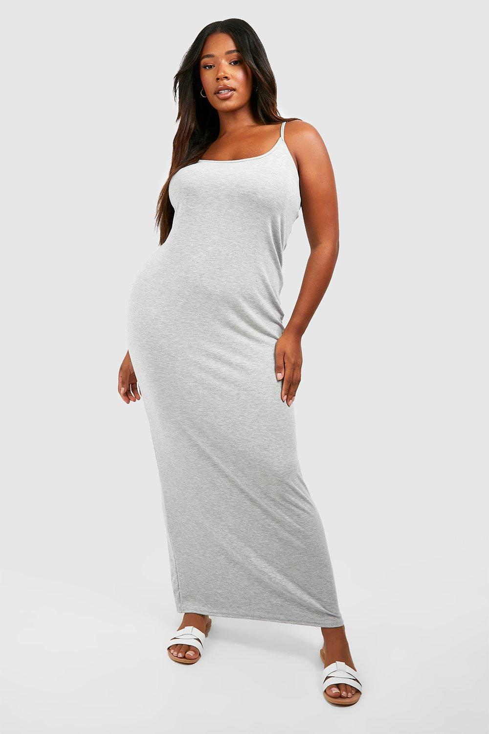 Plus Strappy Scoop Neck Maxi Dress